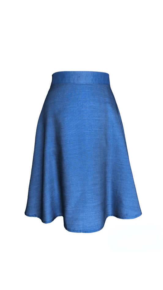 Falda midi Denim